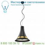1001351 SLV BATO 35 LED PD светильник подвесной 21Вт с LED 2700К, 1300лм, 100°, черный/ латунь