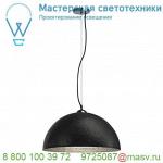 155520 SLV FORCHINI 50 PD светильник подвесной для лампы E27 40Вт макс., черный/ хром/ серебро