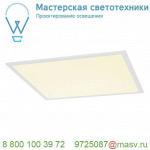 1001446 SLV I-VIDUAL PANEL 62x62 светильник встраиваемый 1000мА 34Вт с LED 4000К, 3700лм, UGR