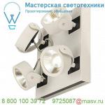 1000120 SLV KALU 4 SQUARE LED светильник накладной 60Вт с LED 3000К, 4000лм, 4х 24°, белый/ черный