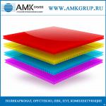 Поликарбонат сотовый (цветной, прозрачный) размеры 2,1х12м; 2,1х6м
