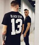 Мужская именная футболка, черная