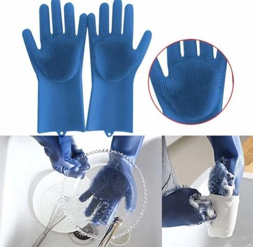 Многофункциональные силиконовые перчатки Magic Brush