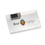 Флешка Прозрачная Визитка Clear