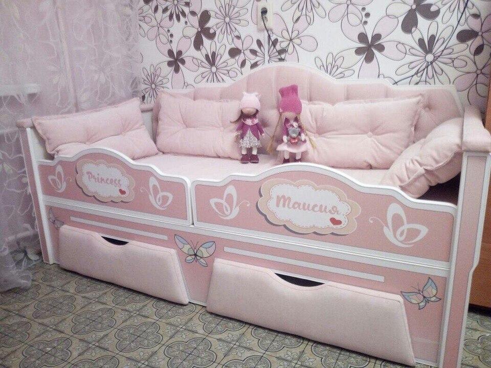 Детская кровать-машина Принцесса в Санкт-Петербурге