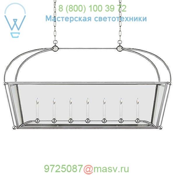 Plantation 7-Light Linear Suspension Light Visual Comfort CHC 5438AB-CG, светильник