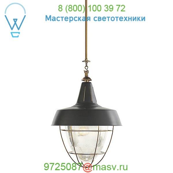 Henry Industrial Pendant with Prismatic Glass TOB 5042HAB-WHT Visual Comfort, светильник