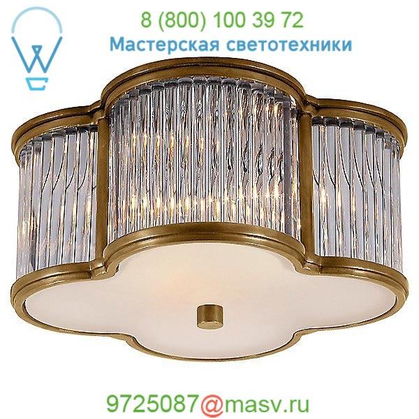 Visual Comfort AH 4014GM/CG-FG Basil Flush Mount Ceiling Light With Clear Glass Rods, светильник