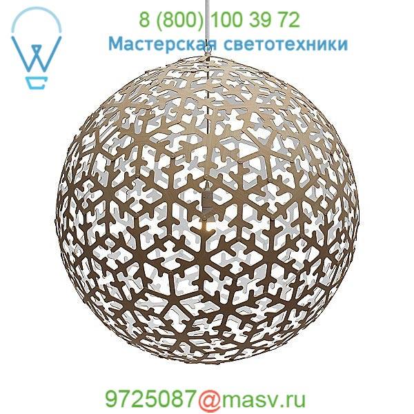 David Trubridge PLA-0800-NAT-AQU Pola Pendant Light, светильник