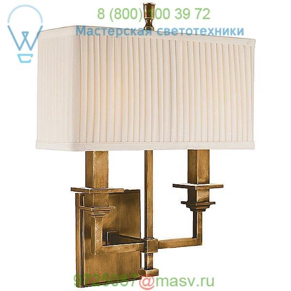 Berwick 2 Light Wall Sconce 242-AGB Hudson Valley Lighting, настенный светильник