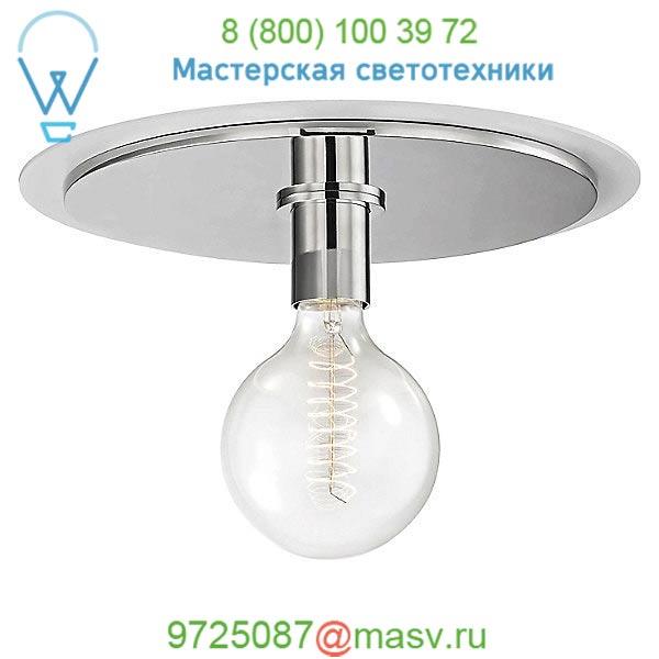 Mitzi - Hudson Valley Lighting Milo Flush Mount Ceiling Light H137501S-AGB/BK, светильник