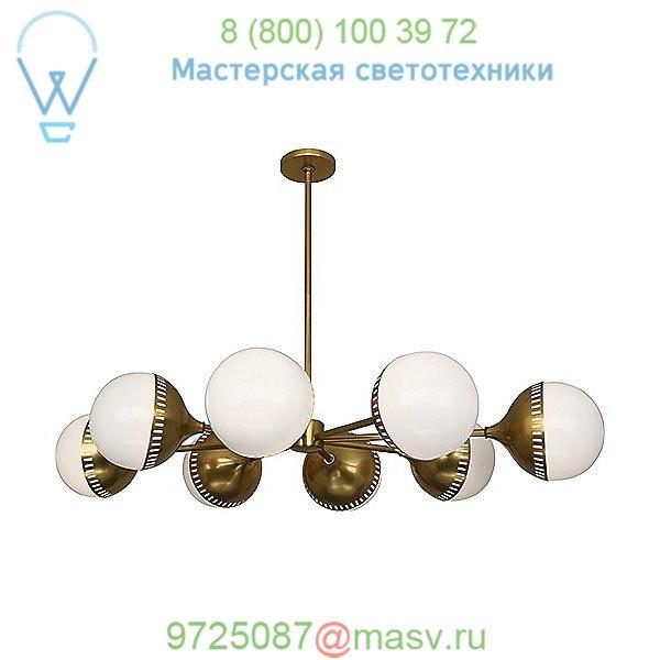 Robert Abbey 790 Rio Oval 8 Light Chandelier, светильник