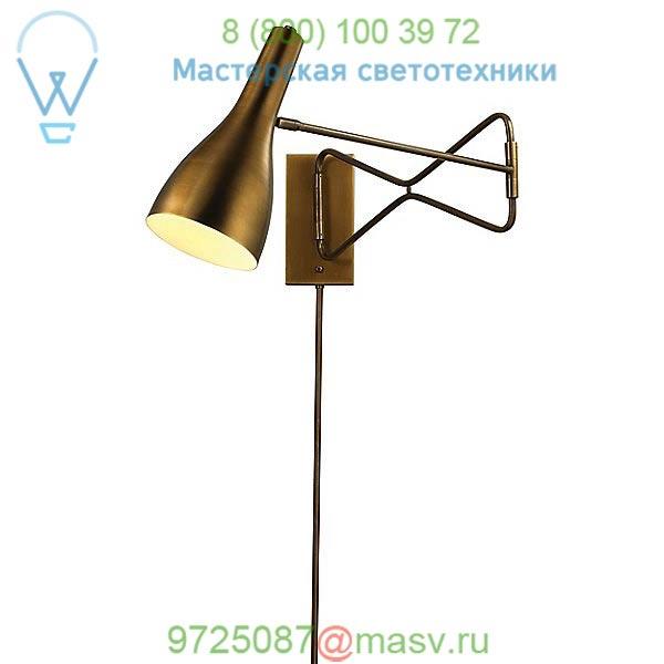 Lenz Swing Arm Wall Light 4LENZ-SCAB Jamie Young Co., бра