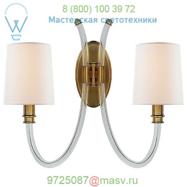 Clarice 2-Light Wall Light Visual Comfort JN 2030CG/AB-L, настенный светильник бра