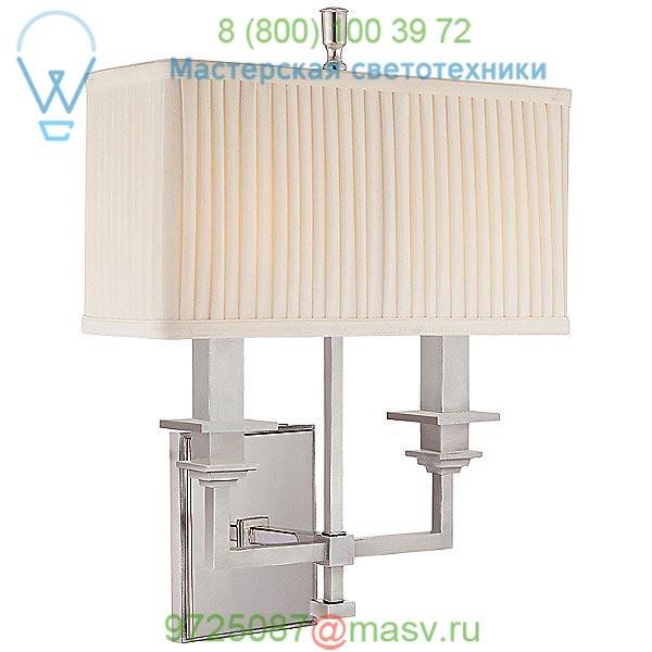 Berwick 2 Light Wall Sconce 242-AGB Hudson Valley Lighting, настенный светильник