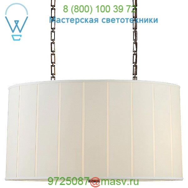 Perfect Pleat Oval Pendant Light BBL 5031BZ-S Visual Comfort, светильник