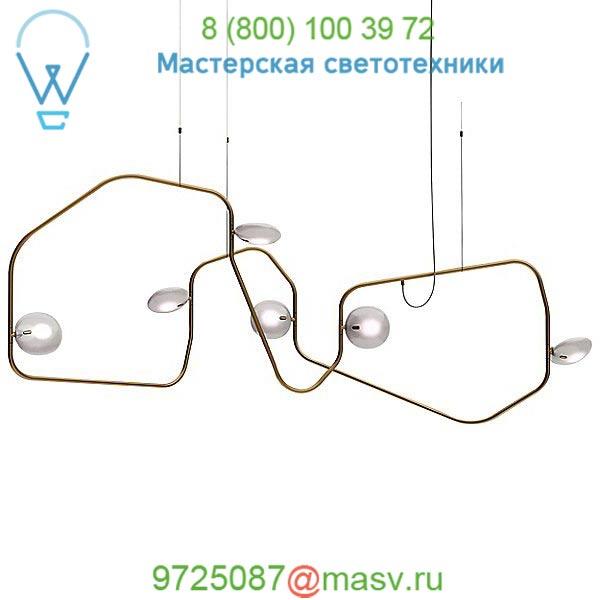 Palindrome 6 Light LED Chandelier PD-6-11-J11-DW-120 Rich Brilliant Willing, светильник