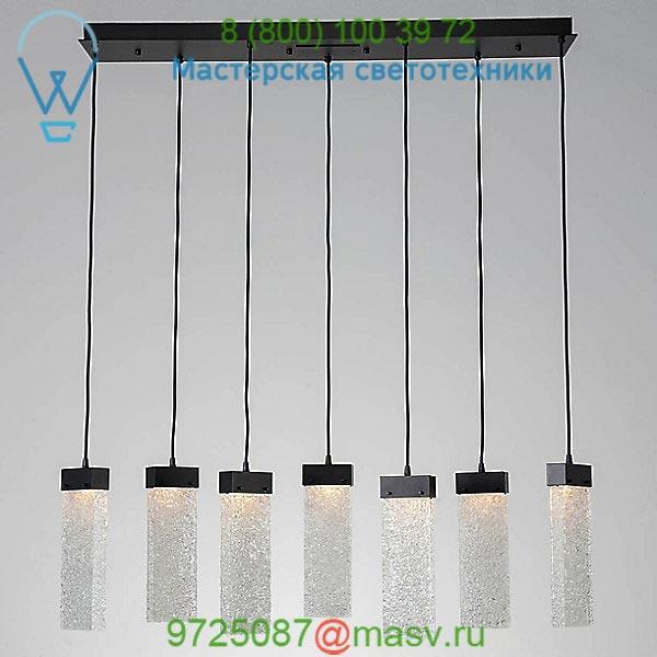 PLB0042-07-FB-BG-C01-L1 Hammerton Studio Parallel Glass 7 LED Multipoint Linear Suspension Light, светильник