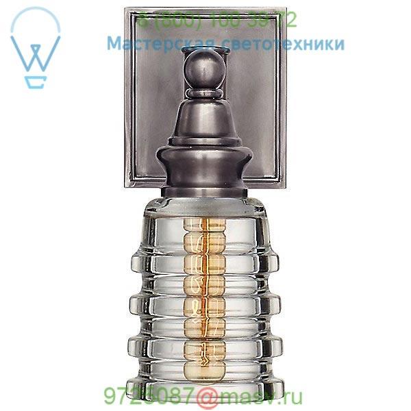 CHD 2472PN-CG Covington Wall Sconce with Ribbed Glass Visual Comfort, настенный светильник