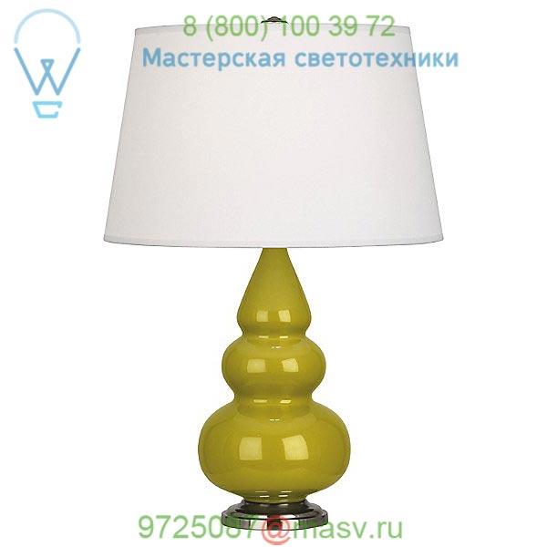 Small Triple Gourd Table Lamp with Metal Base Robert Abbey CR32X, настольная лампа