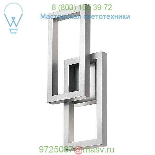 49802PLLED Kichler Rettangolo LED Outdoor Wall Sconce, уличный настенный светильник