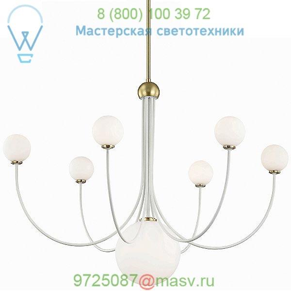 Mitzi - Hudson Valley Lighting Coco LED Chandelier H234805-AGB/WH, светильник Mitzi - Hudson Valley Lighting Coco LED Chandelier H234805-AGB/WH, светильник