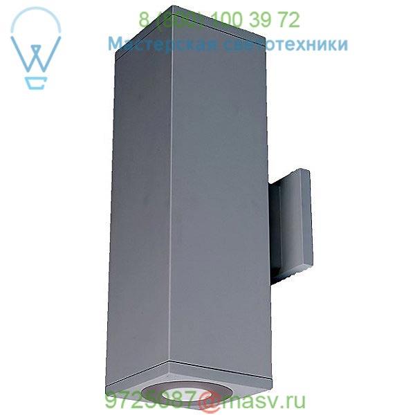 WAC Lighting Cube Architectural Ultra Narrow LED Up and Down Wall Sconce DC-WD05-U827B-BK, уличный настенный светильник