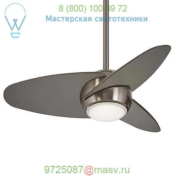 Minka Aire Fans F410L-BS Slant Ceiling Fan, светильник