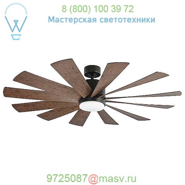 Windflower Smart Ceiling Fan Modern Forms FR-W1815-60L-GH/WG, светильник