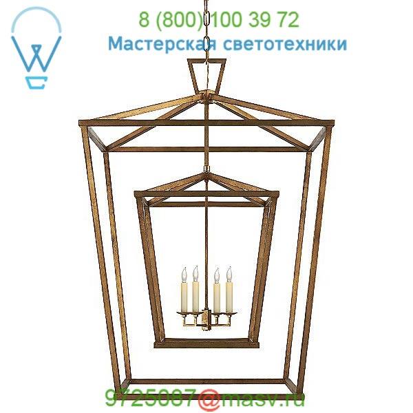 Darlana Double Cage Lantern Pendant Light Visual Comfort CHC 2199PN, светильник