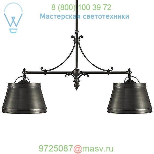 Sloane 2-Light Shop Pendant Light Visual Comfort CHC 5102AB-AB, подвесной светильник