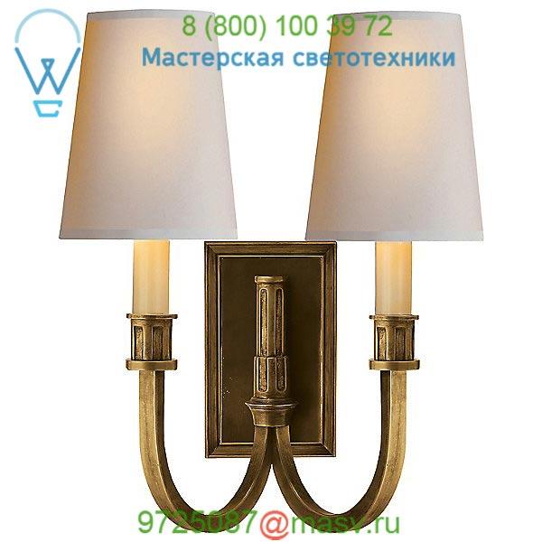 Visual Comfort Modern Library 2-Light Wall Light TOB 2328BZ-NP, настенный светильник бра