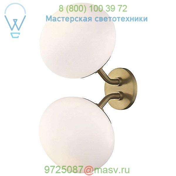 OB-H134102-AGB Mitzi - Hudson Valley Lighting Estee Double Wall Sconce (Aged Brass) - OPEN BOX RETURN, опенбокс
