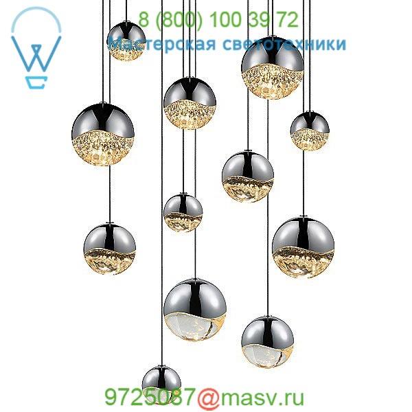 2917.01-SML SONNEMAN Lighting Grapes 12 Light LED Round Multipoint Pendant, светильник