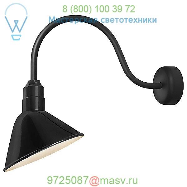 Angle Reflector Outdoor Wall Sconce (Blk/10In23In) - OPENBOX Troy RLM Lighting OB-RA10MBK3LL23, опенбокс