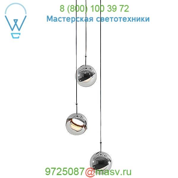 SLD-1010P3-BRS Seed Design Dora P3 Multi-Light Pendant Light, светильник