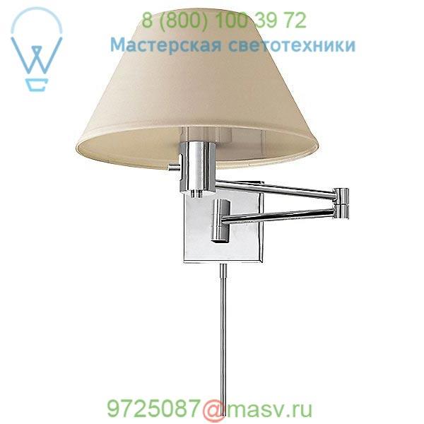 92000D AN-L Visual Comfort Classic Swing Arm Wall Sconce with Linen Shade, бра