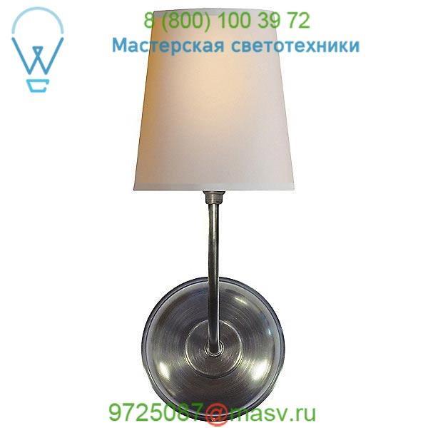 Visual Comfort TOB 2007AS-NP Vendome Single Wall Sconce, настенный светильник