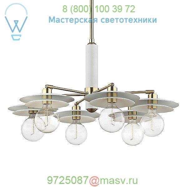 Milla Chandelier Mitzi - Hudson Valley Lighting H175805-AGB/WH, светильник
