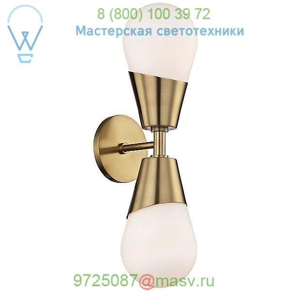 Mitzi - Hudson Valley Lighting H101102-AGB Cora Double Wall Sconce, настенный светильник бра