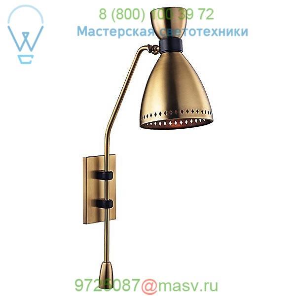 Solaris 1 Light Wall Sconce Hudson Valley Lighting 4141-AGB, бра