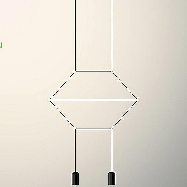 Wireflow 2D 2-Light Pendant Vibia, светильник