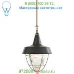 Henry Industrial Pendant with Prismatic Glass TOB 5042HAB-WHT Visual Comfort, светильник