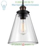 P1347PAGB/DWZ Feiss Baskin Cone Pendant Light, подвесной светильник