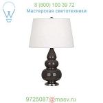 Small Triple Gourd Table Lamp with Metal Base Robert Abbey CR32X, настольная лампа