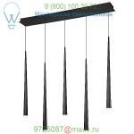 Cascade Etched Glass Linear Suspension Light PD-41803L-BK Modern Forms, светильник