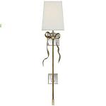 Visual Comfort Ellery Gros-Grain Bow Tail Wall Light (Soft Brass with Cream Linen Shade) - OPEN BOX RETURN OB-KS 2117SB-L, опенбокс