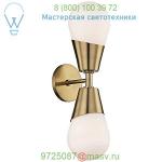 Mitzi - Hudson Valley Lighting H101102-AGB Cora Double Wall Sconce, настенный светильник бра