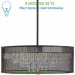 Fredrick Ramond Fiona Drum Shade Pendant Light FR38904BLK, светильник