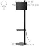 Blu Dot NT1-FLTBLP-BK Note Floor Lamp with Table, светильник